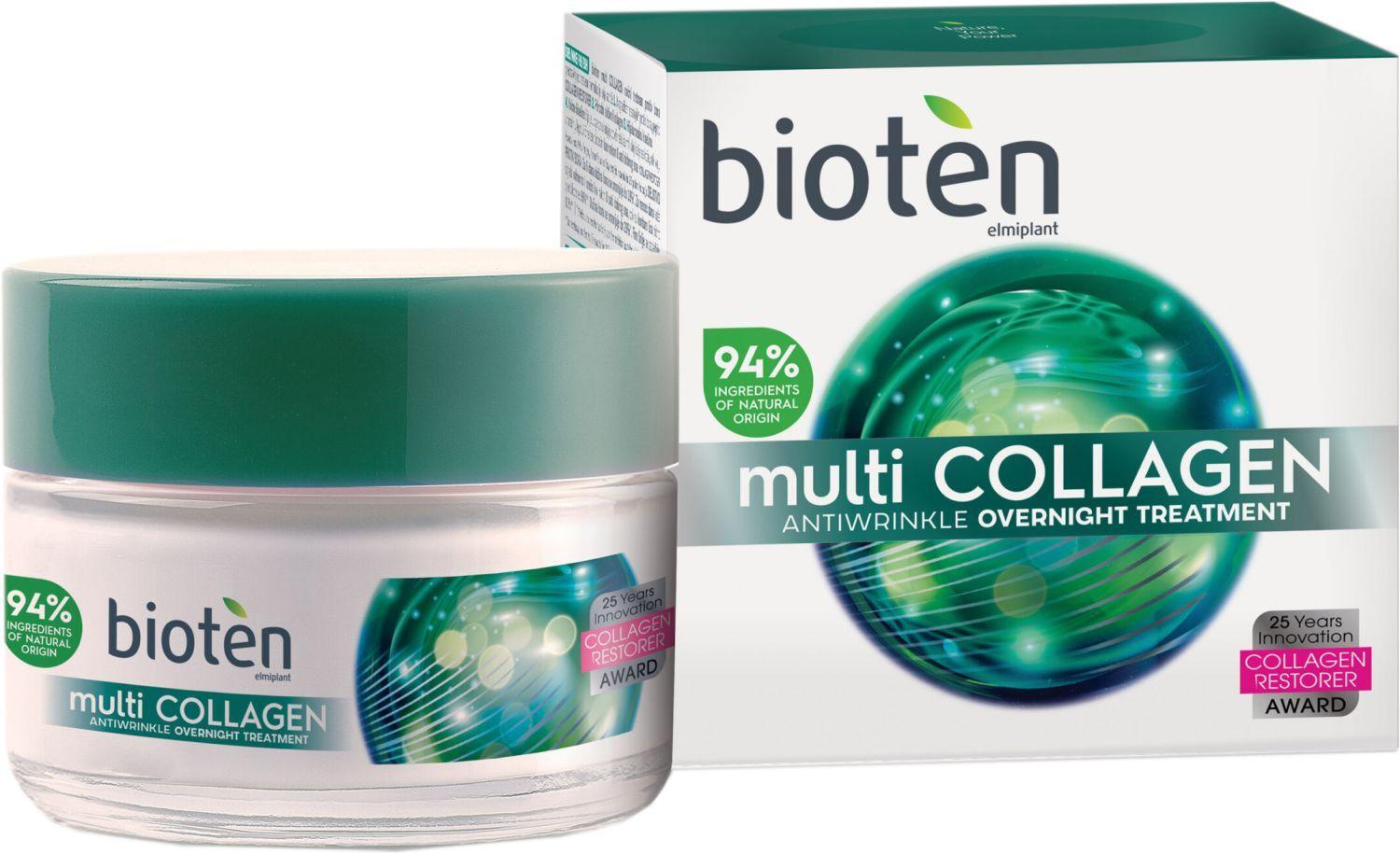 Bioten Multi-Collagen Antiwrinkle Overnight Treatment Нощен крем за лице против бръчки