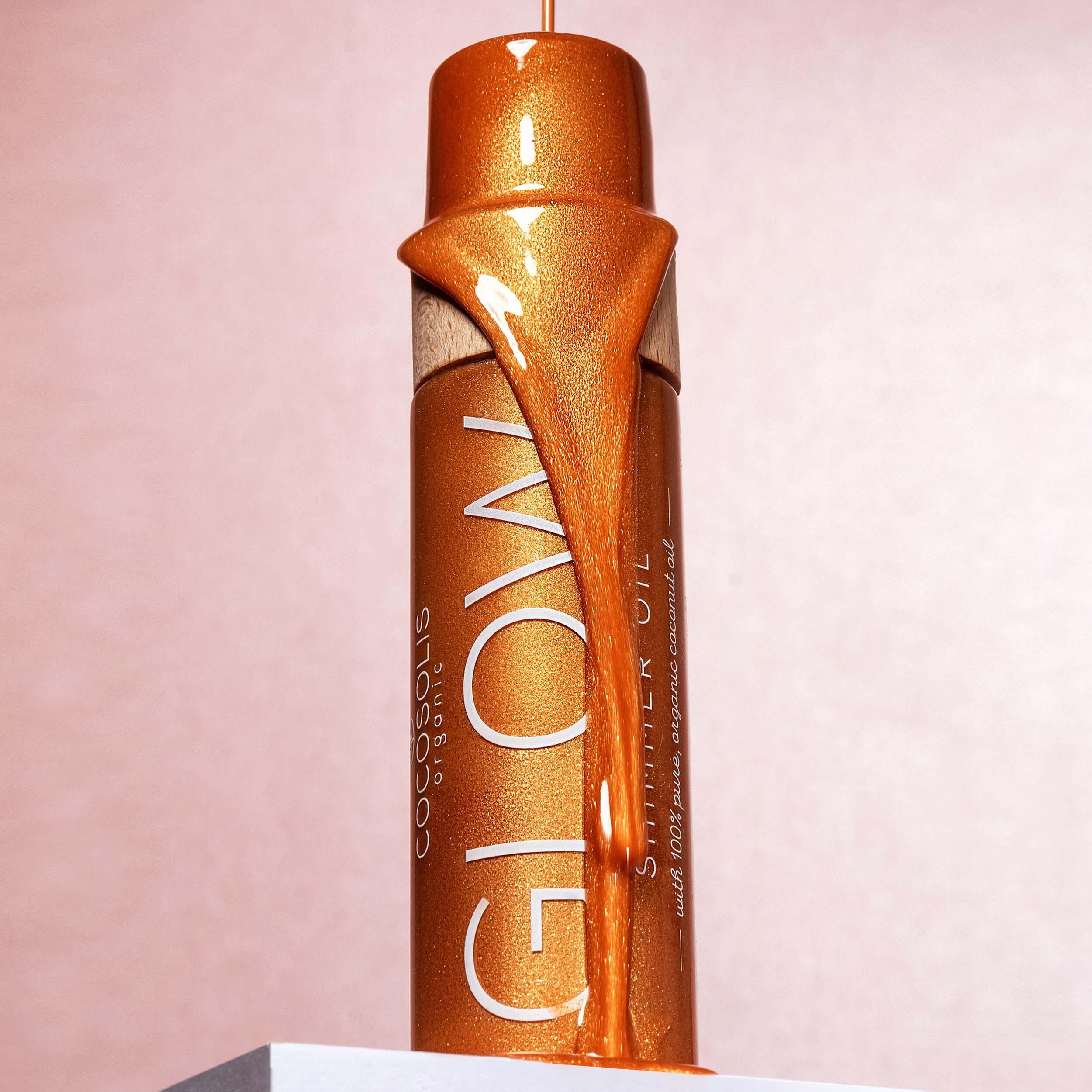 Cocosolis Glow Shimmer Oil Натурално озаряващо и хидратиращо сухо масло с блестящи частици