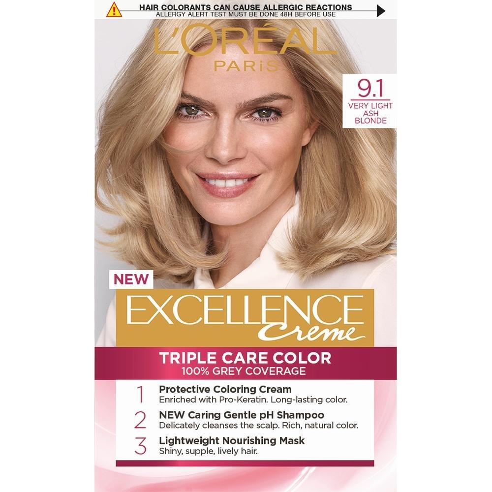 L\'Oréal  EXCELLENCE 9.1 VERY LIGHT ASH BLOND