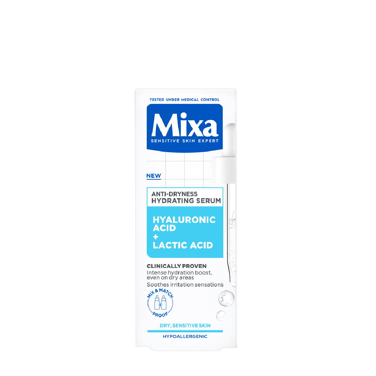 Mixa Anti-Dryness хидратиращ серум против суха, чувствителна кожа