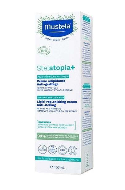 Mustela Stelatopia+ Липидовъзстановяващ крем за много суха до атопична кожа