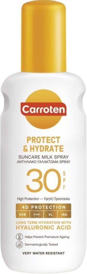 Carroten Protect & Hydrate Suncare Milk Spray Слънцезащитно мляко спрей SPF30