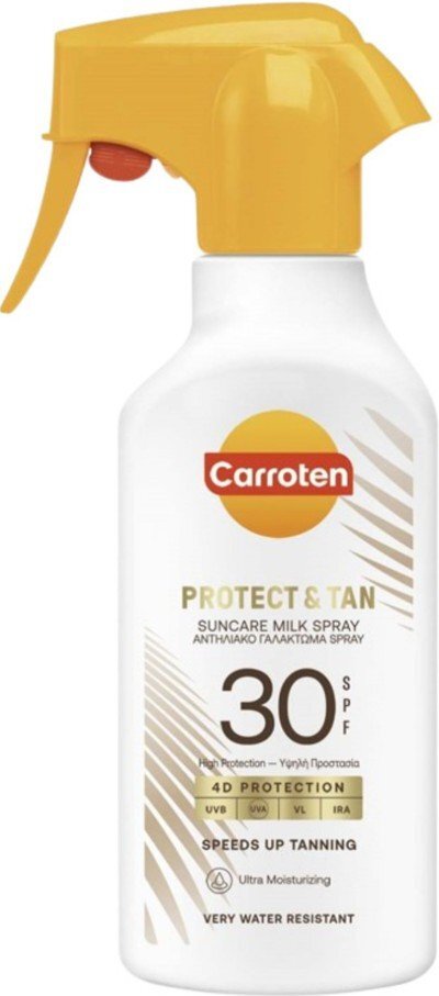 Carroten Protect & Tan Suncare Milk Spray Слънцезащитно мляко спрей SPF30