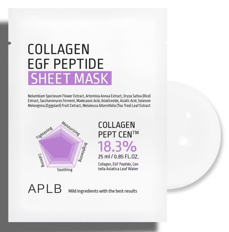 APLB Collagen EGF Peptide Sheet Mask Лист маска за лице с колаген