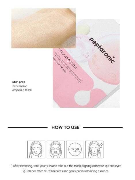 SNP Prep Peptaronic Ampoule Mask Лист маска за лице