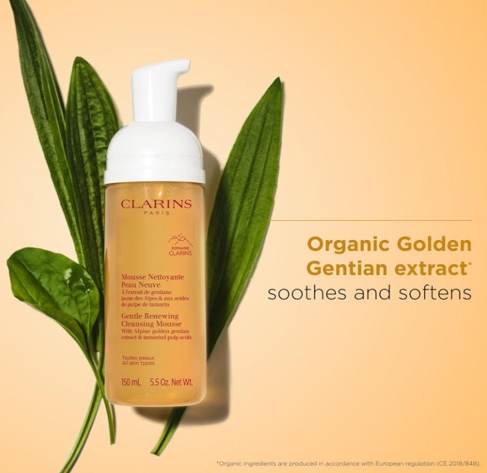 Clarins Gentle Renewing Cleansing Mousse Почистваща нежна пяна за всеки тип кожа