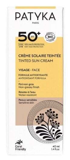 Patyka Suncare Тониран слънцезащитен крем за лице SPF50+