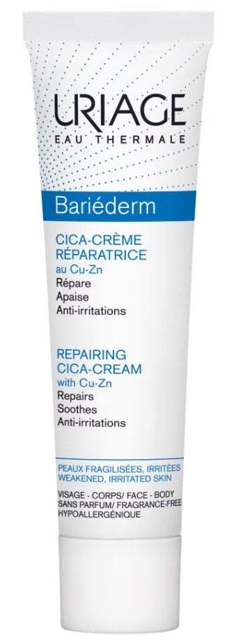 Uriage Bariederm Cica Repairing Cream With D-Panthenol And Copper-Zinc Възстановяващ крем за лице