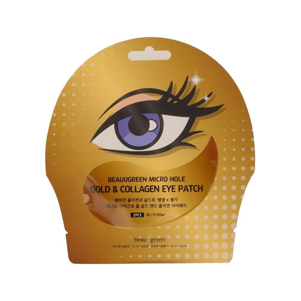 Beauugreen Micro Hole Gold And Collagen Eye Patch пачове за очи с колаген и злато