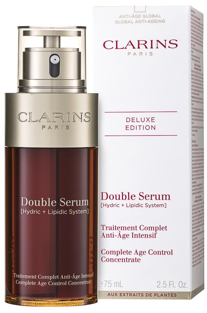 Clarins Double Serum Complete Age Control Concentrate Двуфазен серум против стареене на кожата