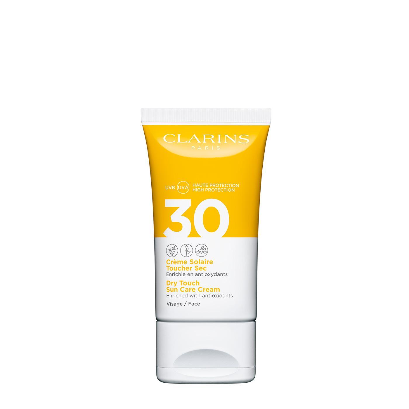 Clarins Dry Touch Sun Care Cream SPF 30 Слънцезащитен крем за лице без опаковка
