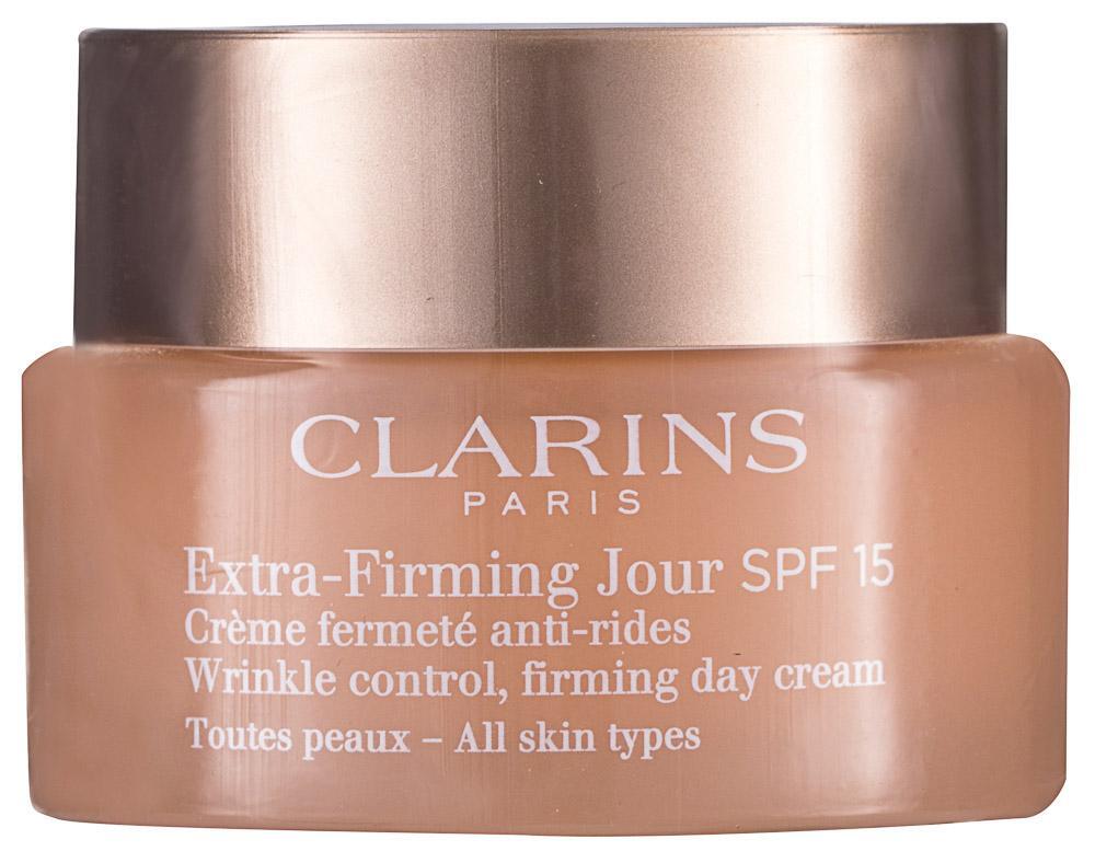 Clarins Extra Firming Jour SPF15 Дневен стягащ крем против бръчки за лице за всеки тип кожа