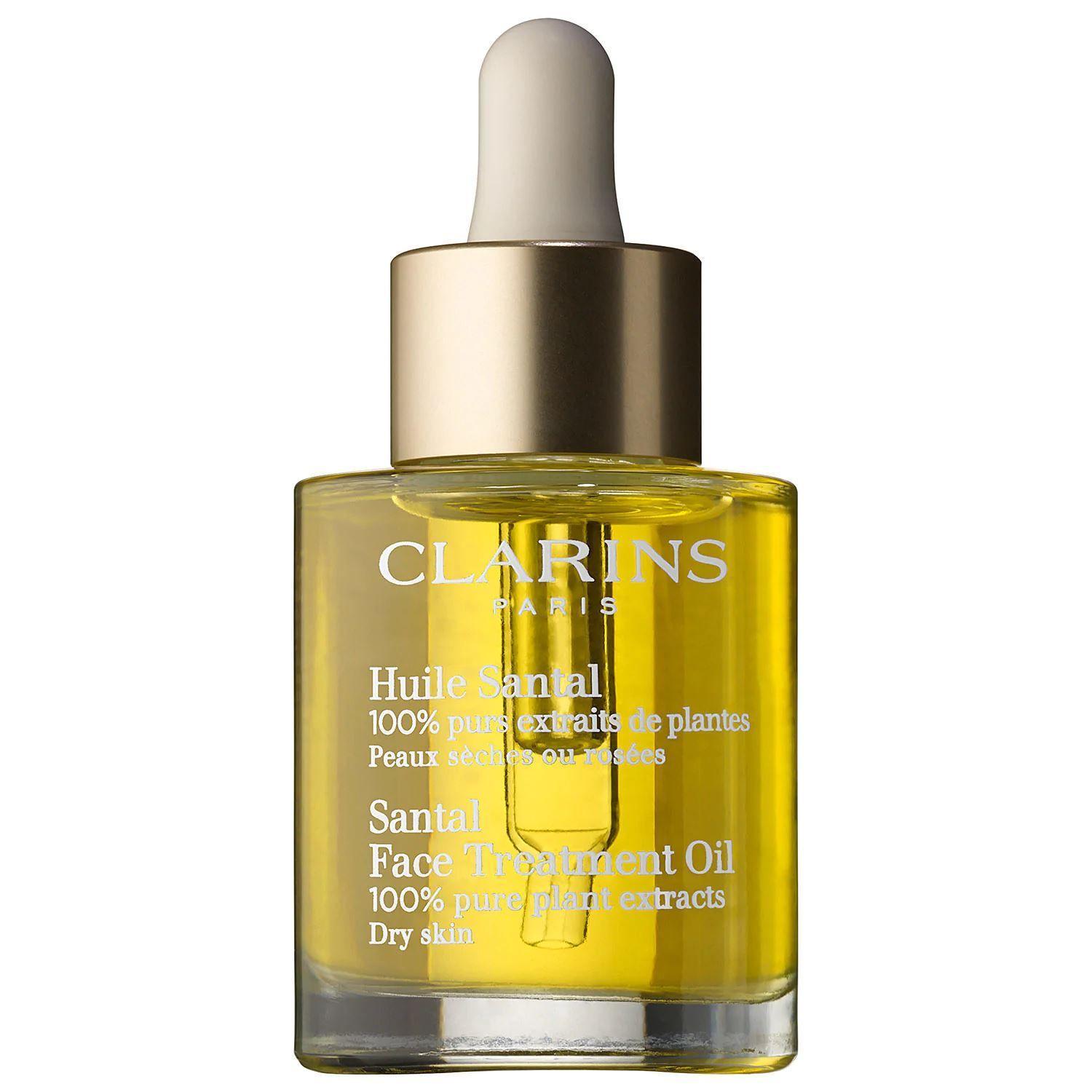 Clarins Huile Santal Treatment Oil Dry Skin Успокояващо масло за суха кожа без опаковка