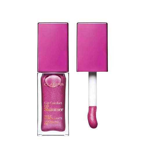 Clarins Lip Comfort Oil Shimmer 03 Funky Raspberry Подхранващ блясък за устни без опаковка