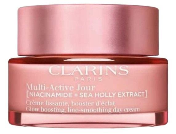 Clarins Multi Active day Cream All Skin types NEW Formula Озаряващ изглаждащ бръчките крем за лице за всички типове кожа