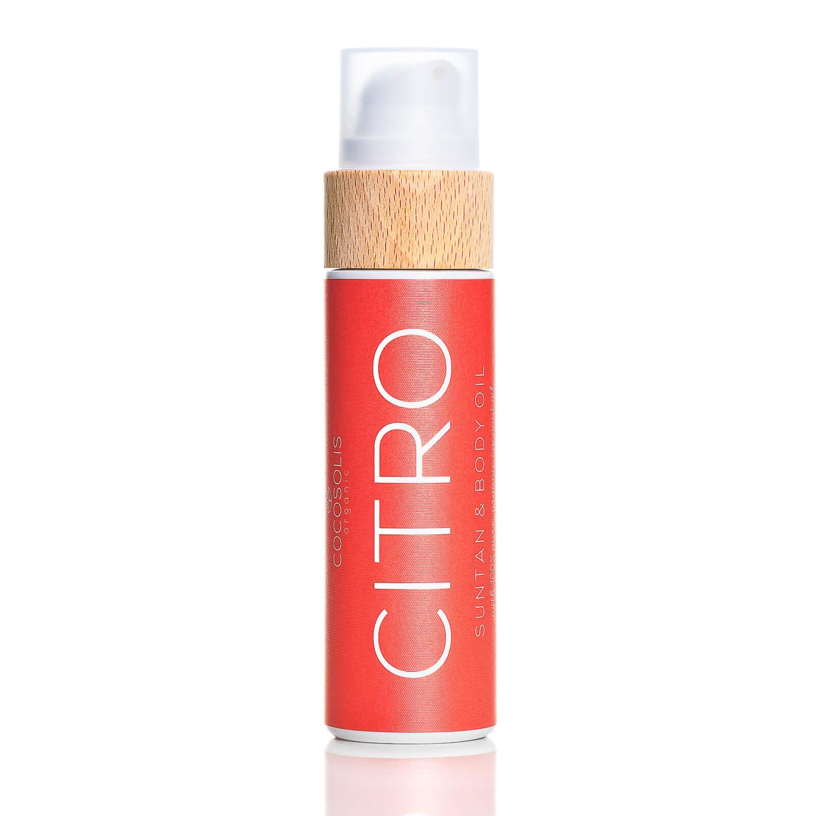Cocosolis Citro Suntan & Body Oil Био масло за бърз, наситен тен, хидратирана и сияйна кож