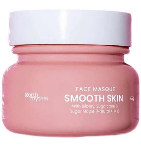 EARTH RHYTHM Smooth Skin Face Masque With Bilbery, Sugarcane & Sugar Maple - Natural AHAs Маска за лице с плодови киселини и каолин