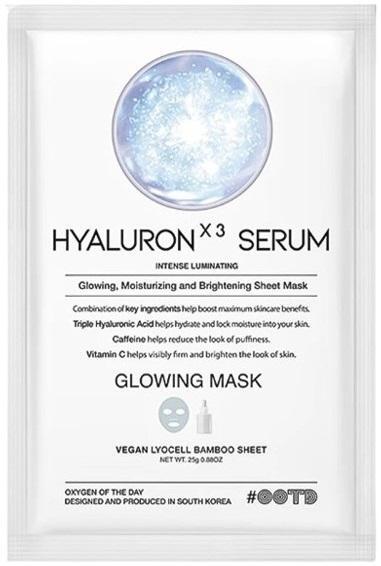 OOTD Triple Hyaluronic Acid Serum Glowing Mask Маска за лице с комплекс хиалуронова киселина