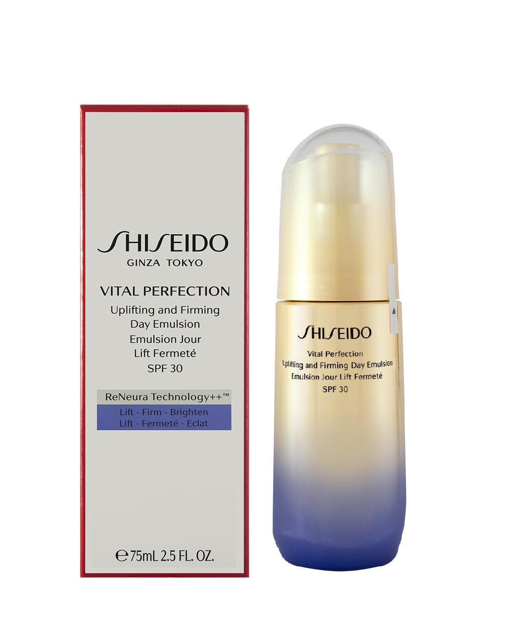 Shiseido Vital Perfection Uplifting and Firming Day Emulsion SPF 30 Дневна емулсия с лифтинг ефект